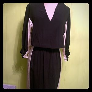 Ulla Johnson Black & Gold Silk Dress